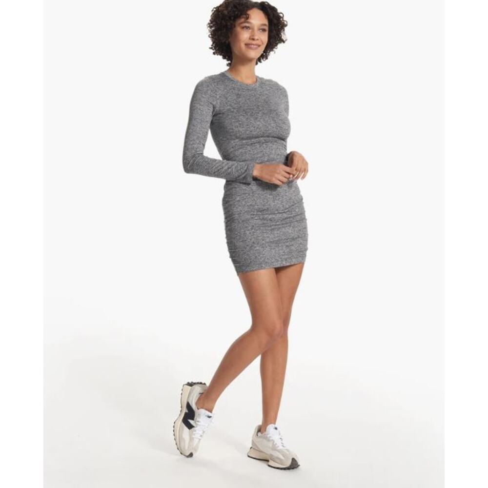 NWT! VUORI Women's Long Sleeve Halo Essential Dress GREY/SMALL